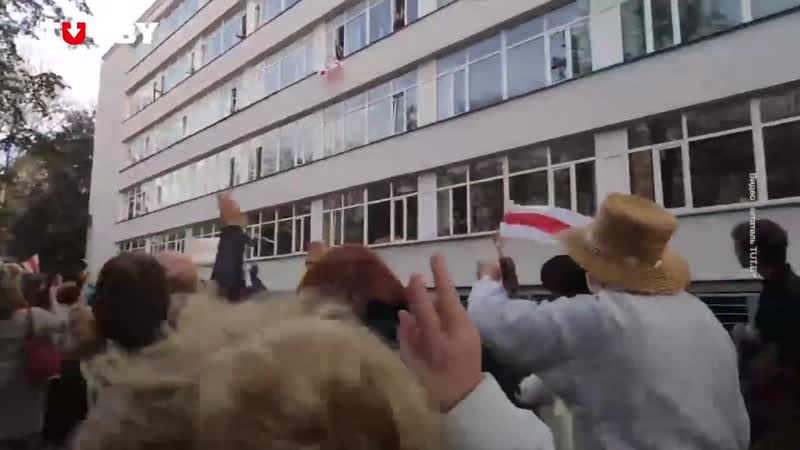 Марш пенсіянераў каля мдлу