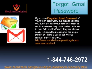 How to connect with gmail password reset 1 844 746 2972 team in no time?