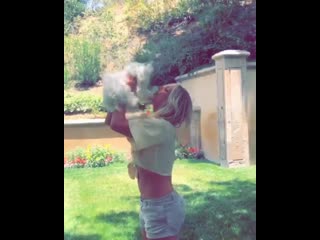 Britney on instagram 10/11/19 my maltese is adorable