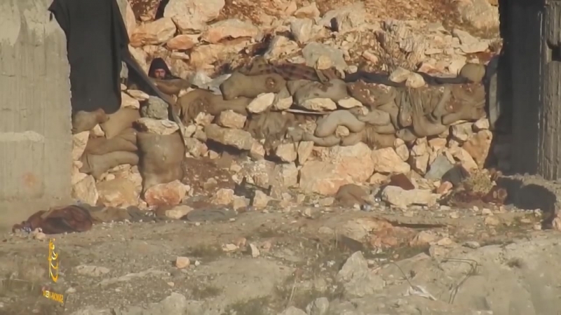 Сирия март 2018 снайпер протурецких боевиков vs снайпер курдов,район кантона африн