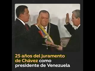 Hace 25 años años hugo chávez tomaba juramento como presidente de venezuela
