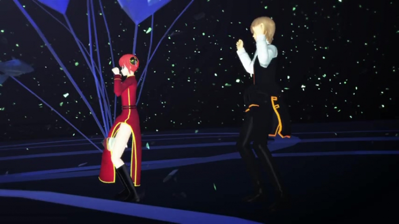 【mmd銀魂】 elect 【テスト/神威さんのみつあみほどいてみた】
