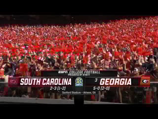 Ncaaf 2019 / week 07 / south carolina gamecocks (3) georgia bulldogs / 1h / en