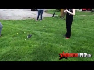 Girl gets smashed in the head with a shovel during a fight! [updated full 8 min version] description shovel girl fight goes