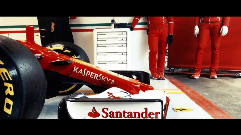 Like you've never seen before #sf70h pulling off the garage #kimi7 #f1testing