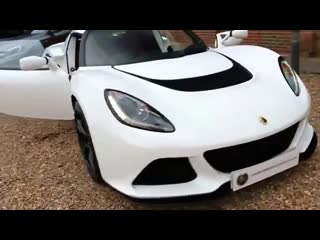 Lotus exige s 3 5 supercharged v6 in aspen white with larini exhaust