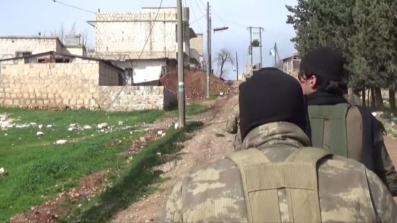 Боевики молодые оппозиции штурмуют город шейх хадид в курдском кантоне африн