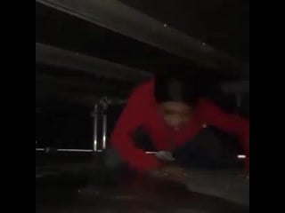 Joon, waking up startled did something just did something just boop my nose and pinch my cheeks me, under his bed