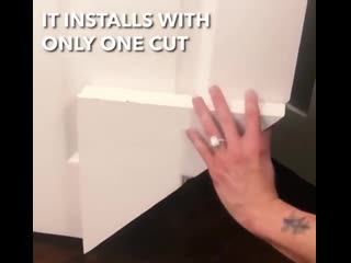 This hinge turns any door into a cat flap