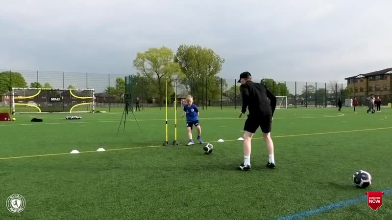 First touch body position practice with coaching details progressions aj