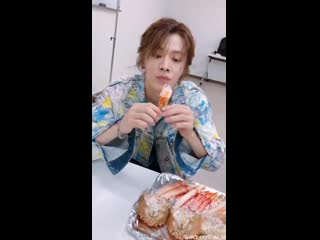 Nctzen 127 japan 1st meeting memories15 イベントのゲームに勝ってゲットした ユウタはおいしいと感動しながら食べていました