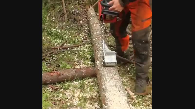 Интересная новинка, насадка на цепную пилу для снятия коры