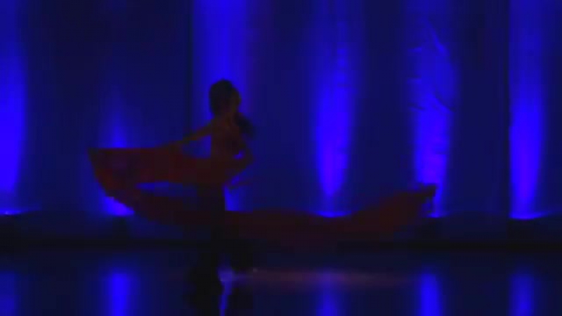 Carmelina abanicos ribbons danza arabe perú 5147