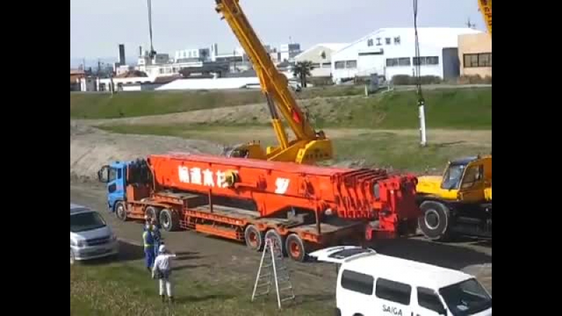 Как разбирают большегрузные краны