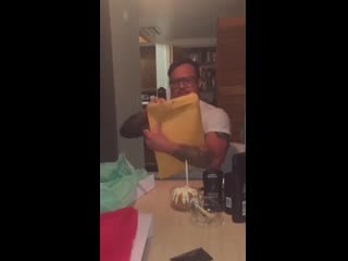 Daughter surprises her step dad with adoption papers on his birthday mp4