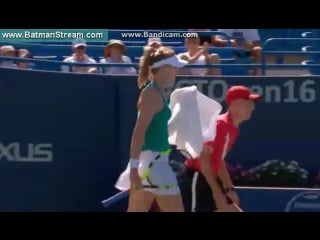 Set point genie bouchard vs annika beck #ctopen16 #r1