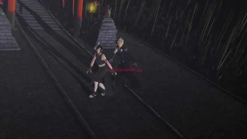[mmd] クラウドとティファ お正月どころ