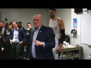 The scene from the orlando magic locker room after the playoff clinching win is ( 720 x 1280 ) mp4