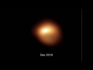 Betelgeuse before and after dimming (animated)