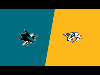 San jose sharks at nashville predators