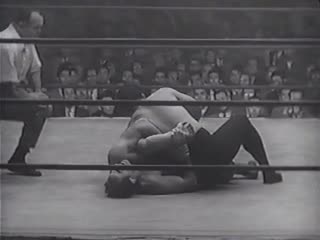 Lou thesz [c] vs rikidozan