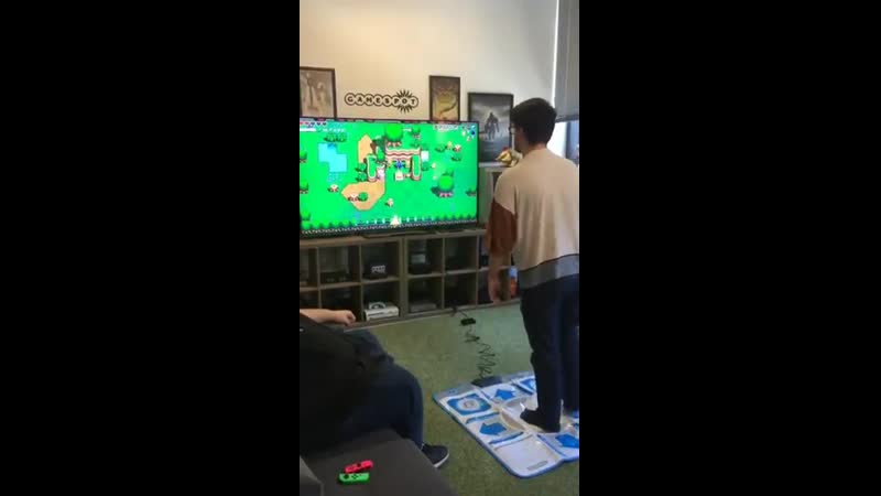 Got cadence of hyrule working with a gamecube dancepad!!! here is your video as promis