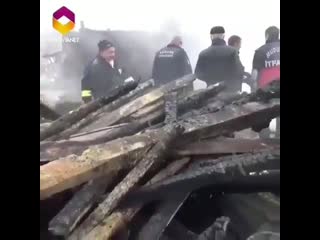 This poor old guys home burnt down and all he cared to save was his cat