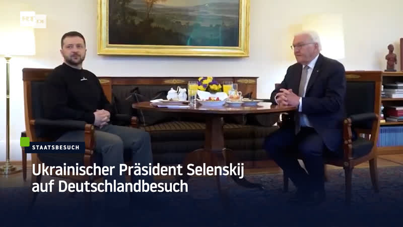 Ukrainischer präsident selenskij auf deutschlandbesuch