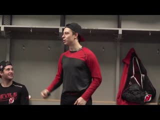 It’s here! njdevils nikita gusev’s post game speech a man of few words, but a true beauty