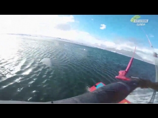 Winter windsurfing