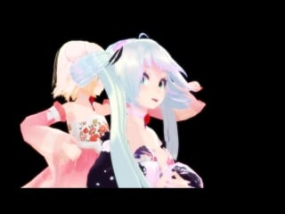 [mmd vocaloid] ハッピーシンセサイザ happy synthesizer([ммд вокалоид] счастливый синтезатор / синтезатор счастливы)