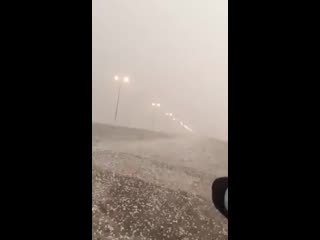 Hailstorm in afif, saudiarabia 11april2019 mp4