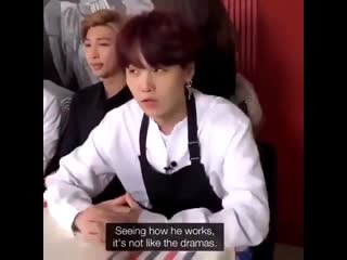 Look at yoongi talking about his older brother’s work with his doe eyes and pout and look at hoseok admiring him n listening to