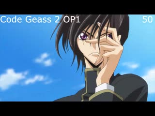 Top 100 anime openings топ 100 опенингов аниме