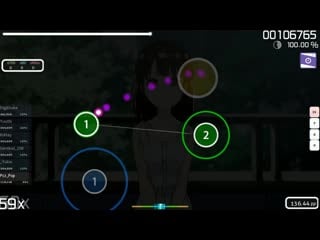 Pcz pop | hanasaka yui (cv ) aozora morning glory (tv size) [insane] +dt 137x