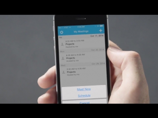 Marks webex journey scheduling with webex mobile