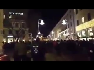 Thousands of german patriots chant in munich in response to migrant porn mob merkel must go!