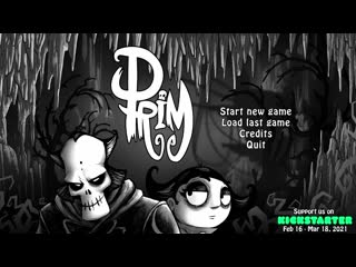 2d adventure game prim on kickstarter now