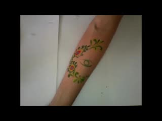 Gopi dots 5step design krishna peacock feathers