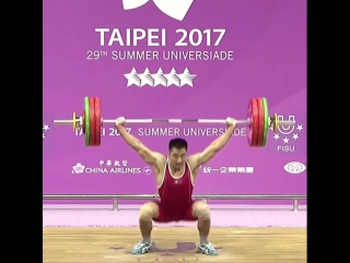 Kim myong hyok (69kg, north korea 🇰🇵) with a 153kg snatch at universiade!