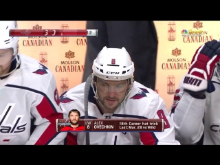 Ovechkin completes hat trick oct 5, 2017