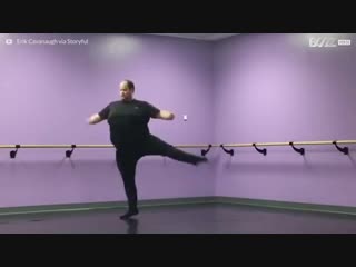 Unlikely ballet dancer shows off his amazing skills buzz videos