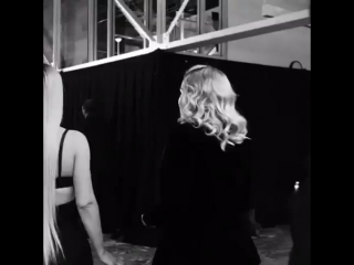 Madonna & kim kardashian на презентации косметики «mdna skin» x «kkw beauty»