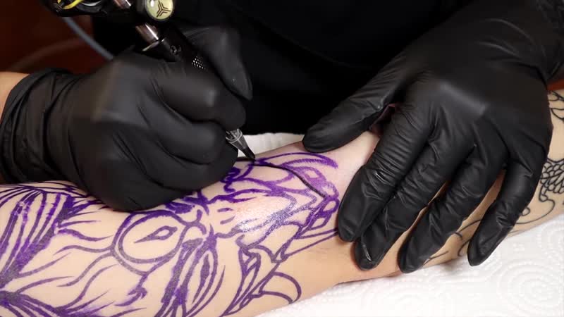[yeliz günay dövme stüdyosu] full sleeve japanese woman tattoo time lapse 1 sessions
