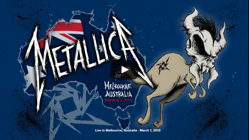 Metallica live in melbourne, australia march 1, 2013