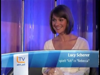 Lucy scherer at presscall of "rebecca" on tagesaktuell