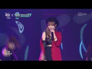 160414 mnet 엠 카운트다운 e469 2016 kcon girl crush 지민 with 헤이즈 god+t4sa+puss