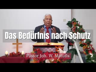 Joh w matutis das bedürfnis nach schutz 27 oktober 2021