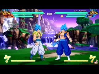 Dragon ball fighterz super saiyan blue gogeta gameplay moveset showcase! tgs 2019