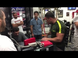 Rustam babaiev and vazgen soghoyan armwrestling training wrist porn workout